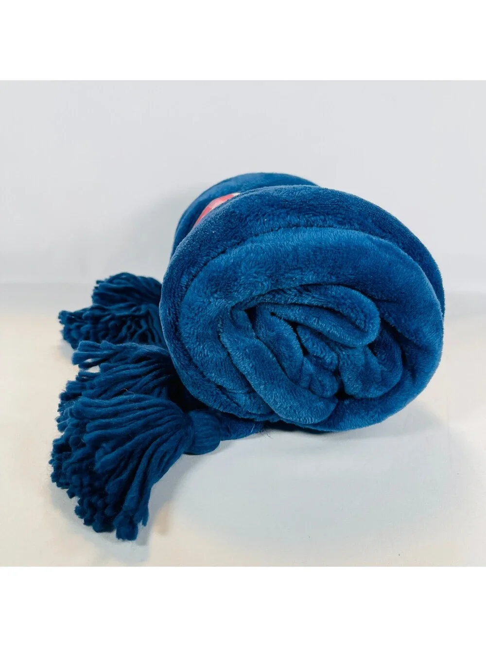 Opalhouse Target Plush Throw Blanket Teal Blue Tassels 50x60 NWT Boho Cozy